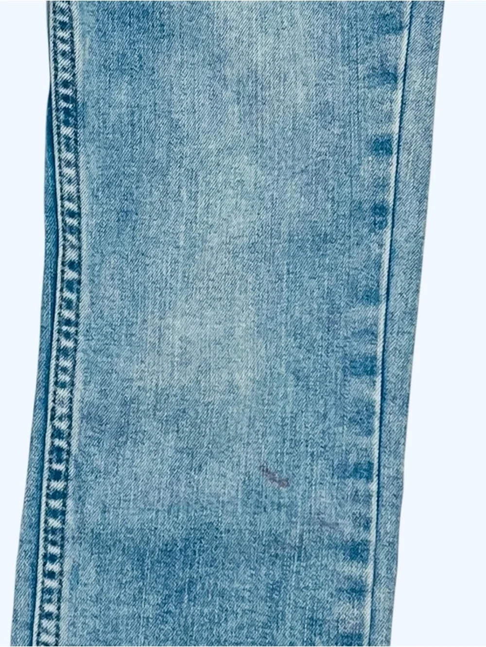 Wonder Nation cotton blend light blue denim jeans Boy 7 Slim 5 pocket design zip